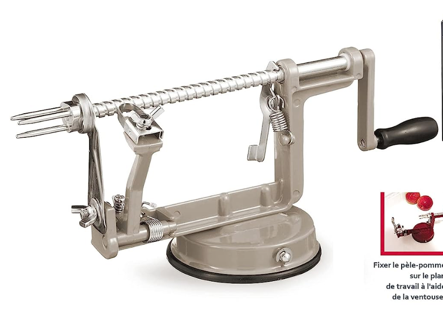 Apfelschäler in grau